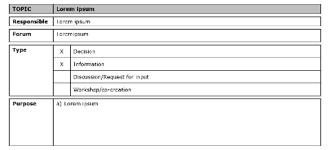 Agenda item (English)