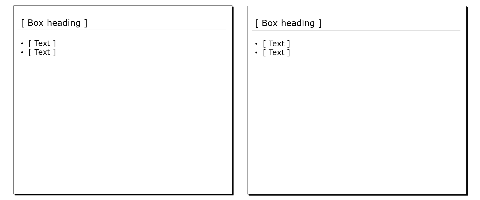 White boxes, 2 vertical