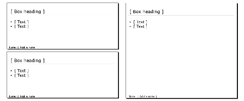 White boxes, 2×1 vertical