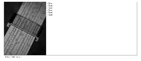 Black line, 1 row with pictures and text