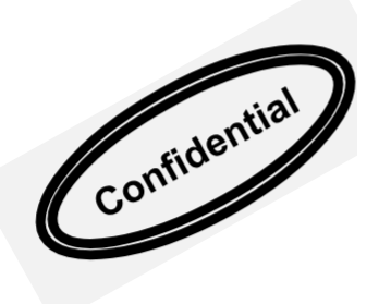 Confidential stamp