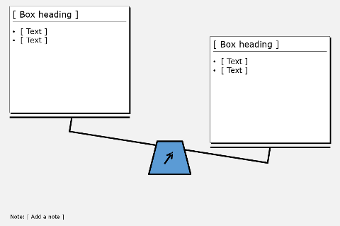 White boxes, 2 vertical on a scale, right-heavy