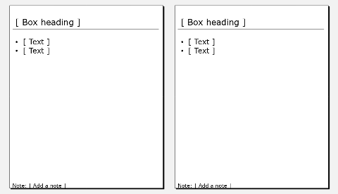 White boxes, 2 vertical