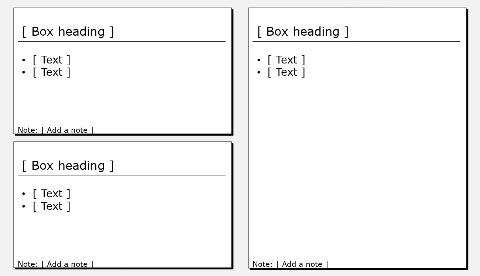 White boxes, 2×1 vertical