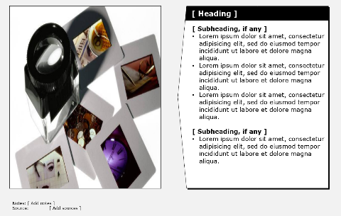 Commentary on content: content left, comments right, arrow pointing left