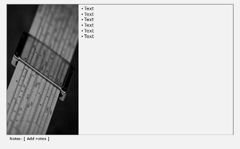 Black line, 1 row with pictures and text